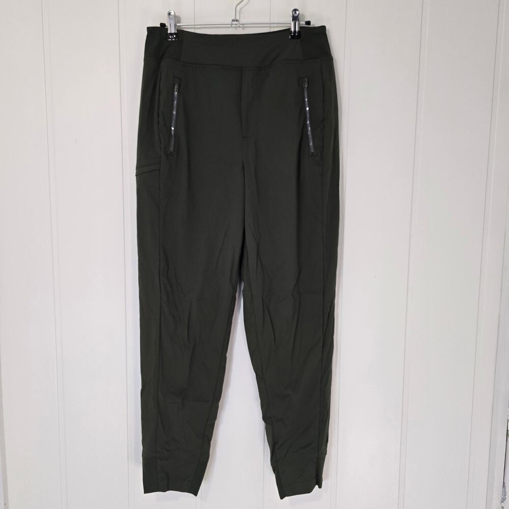 Athleta Gray Stretch Jogger Pants Athleisure Pockets Lounge Size 4